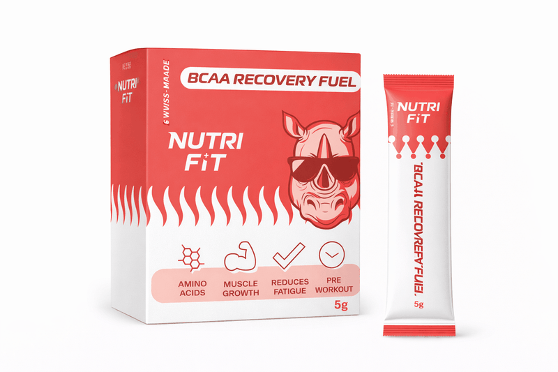BCAA Recovery Fuel sachets for post-workout muscle recovery and repair